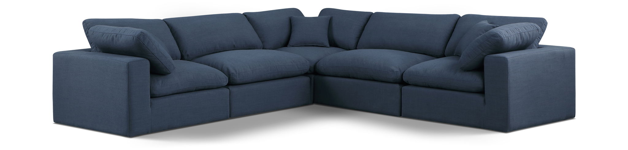 Comfy - 5 Piece Linen Modular Corner Sectional