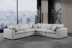 Comfy - 5 Piece Linen Modular Corner Sectional