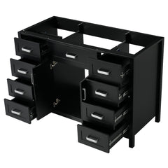 Bathroom Vanity Cabinet Only With 2 Soft Close Doors And 8 Drawers