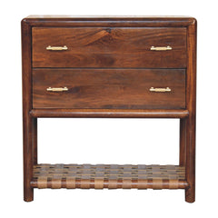 Regency - Woven 2 Drawer Nightstand - Brown