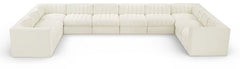 Rummi - Velvet Performance Fabric Upholstered 10 Piece Modular Sectional