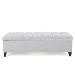 Glouster - Storage Ottoman - Light Gray