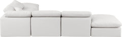 Indulge - Faux Leather 6 Piece Modular Armless Sectional