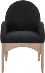 Waldorf - Boucle Dining Arm Chair With Natural Legs