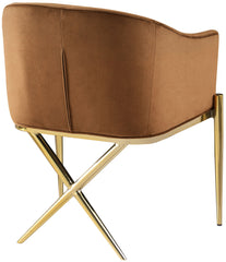 Xavier - Dining Chair with Gold Legs