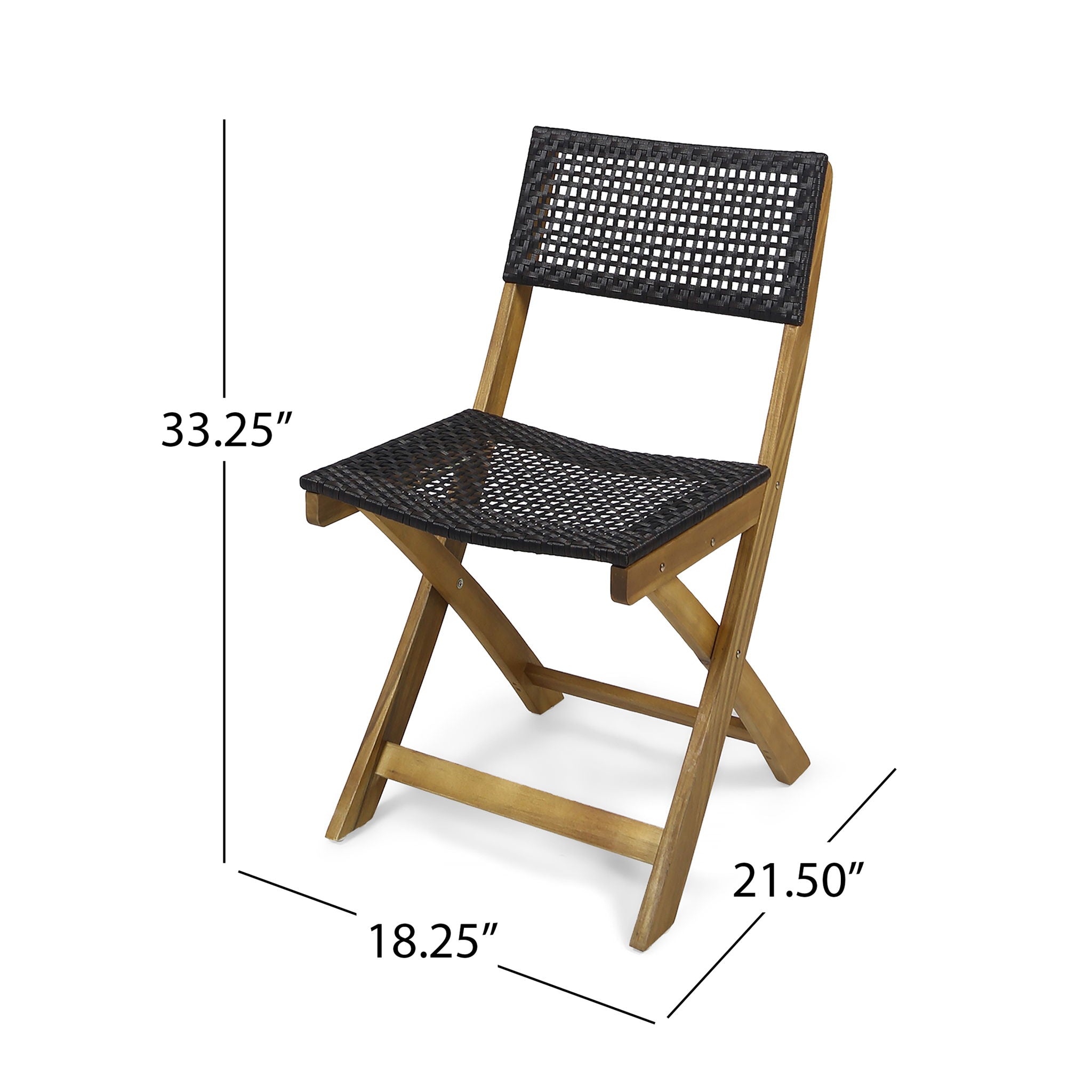 Ever - Outdoor Dining Set With Dining Table And 2 Chair