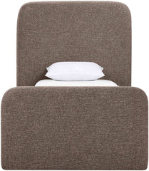 Fira - Linen Textured Fabric Upholstered Bed