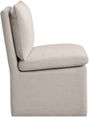 Nelori - Linen Textured Performance Fabric Upholstered Dining Chair (Set of 2)