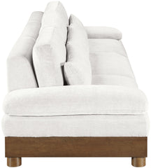 Turin - Chenille Fabric Upholstered Modular Sectional - Cream
