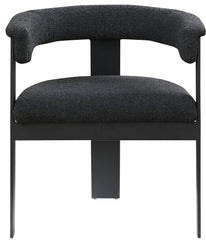Romeo - Boucle Dining Chair With Black Base (Set of 2)
