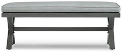 Elite Park - Gray - Bench With Cushion