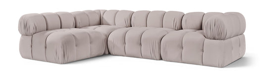 Orin - Fabric Velvet 4 Piece Modular Sectional