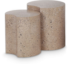Dimple - Modular End Table - Terazzo Finish