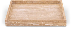 Barletta - Travertine Square Tray - Natural
