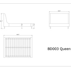 Upholstered Bed With Curved Headboard
