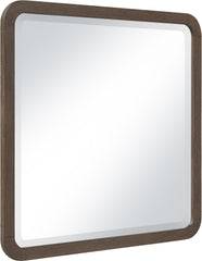 Morino - Oak Veneer And Solid Wood Mirror - Brown