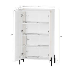 Abbey - Bookcase Cabinet With 4 Adjustable Shelves