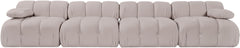 Orin - Velvet 4 Piece Modular Sofa