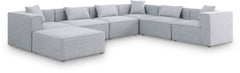 Cube - Linen 7 Piece Modular Sectional