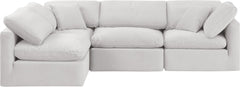 Indulge - Velvet 4 Piece Modular Sectional