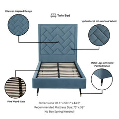 Crosby - Bed With Upholstered Headboard And Slats