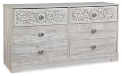 Paxberry - Six Drawer Dresser - Weatherworn - Whitewash