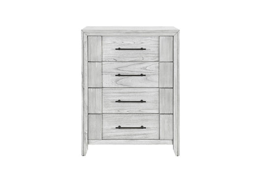 Elsie - 5 Piece King Bedroom Set - Light Gray