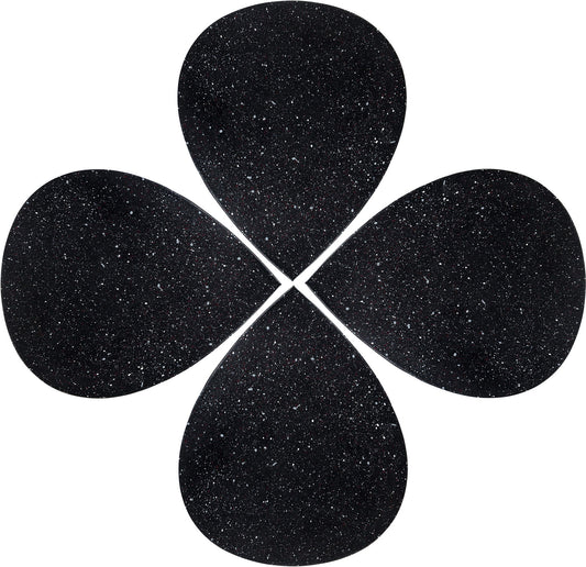 Petal - Coffee Table - Black Terazzo