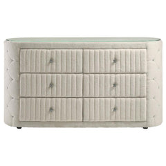 Sonya - 6-Drawer Upholstered Bedroom Dresser