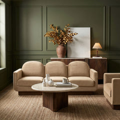 Diviento - Velvet Performance Fabric Upholstered Sofa