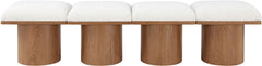 Pavilion - 4 Piece Modular Bench With Brown Base