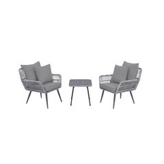Cannes - 3 Piece Outdoor Patio Conversation Set