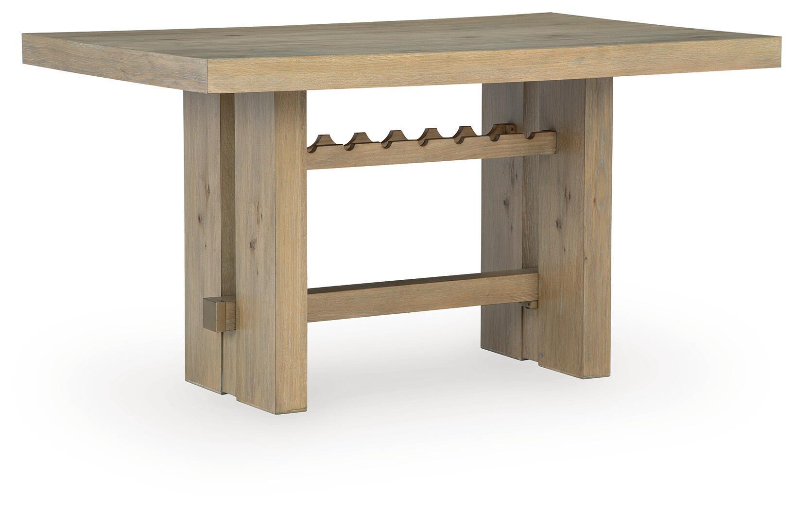 Lasinger - 5 Pc. - Counter Height Dining Table And 4 Barstools - Light Brown