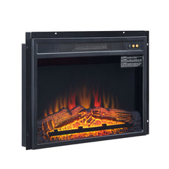 Electric Fireplace With Remote Control For Indoor Heating - Black