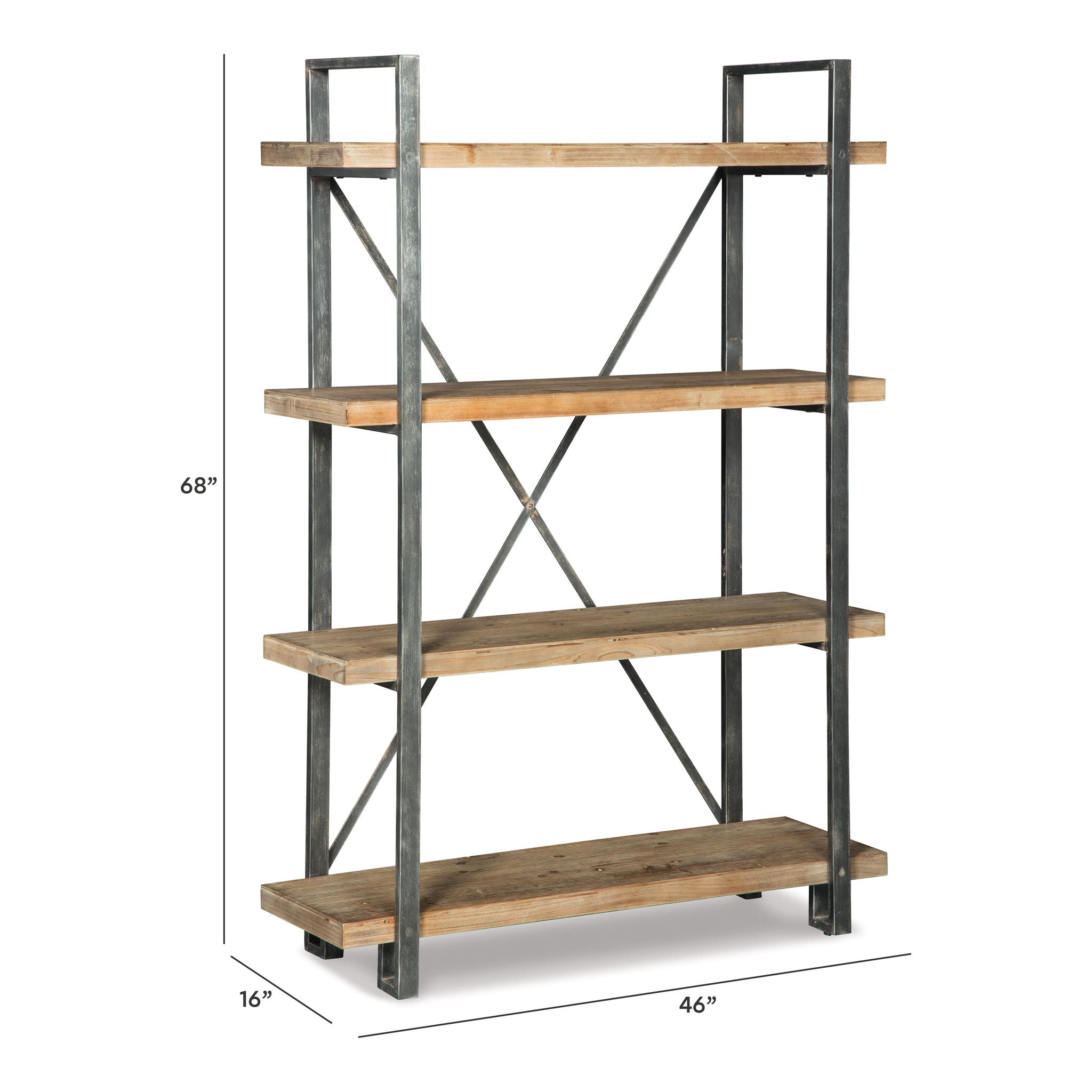 Forestmin - Bookcase - Brown / Black