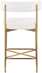 Rivage - Durable Stool With Gold Frame (Set of 2)