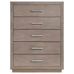 Kenora - 5-Drawer Bedroom Chest - Barley Brown