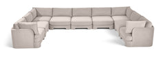 Hammond - Velvet Performance Fabric Upholstered 9 Piece Sectional