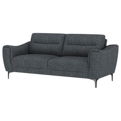 Nolan - Upholstered Sloped Track Arm Sofa - Charcoal