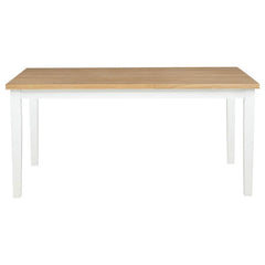 Andrews - 66" Rectangular Dining Table - Light Ash And White