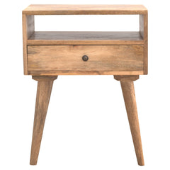Nightstand With Open Slot - Oak