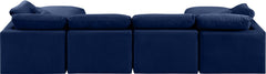 Indulge - Velvet 6 Piece Modular Double Chaise Sectional