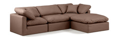 Indulge - Faux Leather 4 Piece Modular Sectional With Chaise