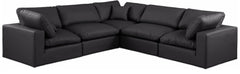 Comfy - 5 Piece Faux Leather Modular Corner Sectional