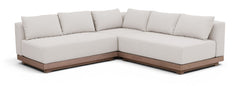 Solace - Olefin Performance Fabric 3 Piece Outdoor Patio Modular Sectional (2 Loveseats & Corner Chair)