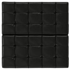 Harrison - Large Square Coffee Table Storage Ottoman - Black