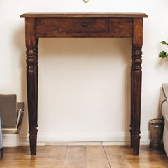 Turned Legs Drawer Console Table