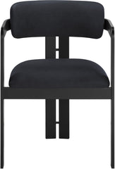 Aurum - Vegan Leather Upholstered Dining Chair With Graphite Black Base (Set of 2)