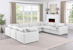 Comfy - 8 Piece Linen Modular Sectional