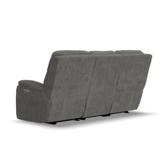 Penn - Transitional Fabric Power Reclining Sofa With Power Headrests & Lumbar